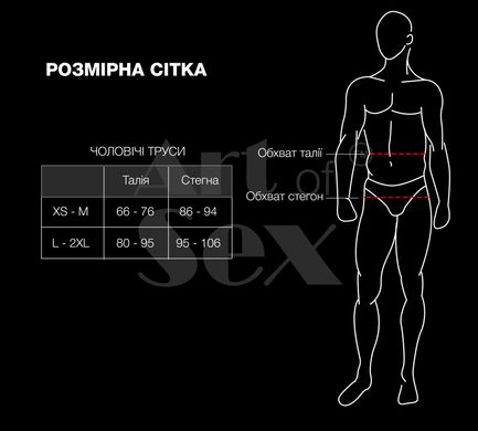 Чоловічі труси XS-2XL із силіконовою анальною пробкою Art of Sex - Joni plug panties size L Black