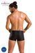 Чоловічі шкіряні боксери з клапаном Passion 050 Short Patrick XXL/XXXL Black