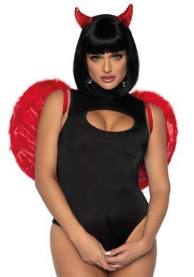 Крила дияволиці Leg Avenue devil wings Red, справжнє пір&rsquo;я