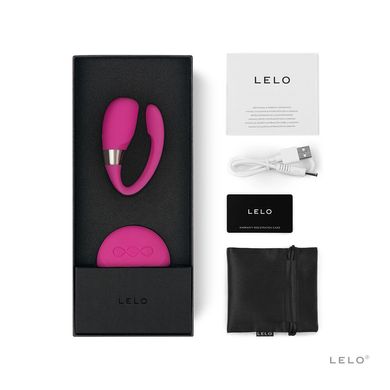 Вібратор для пар LELO Tiani 3 Cerise, 2 мотори, пульт ДК