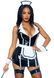 Вініловий костюм покоївки Leg Avenue Vinyl Naughty Maid S, сукня, фартух, манжети, головний убір