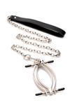 Затискач для статевих губ з повідцем Master Series Pussy Tugger Adjustable Vagina Clamp with Chain