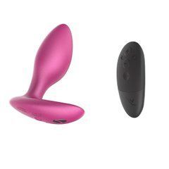 Анальная смарт-вибропробка We-Vibe Ditto+ Cosmic Pink, 10 режимов, пульт ДУ