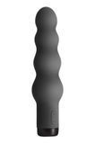 Вібратор S Pleasures Bullets Obsidian, чорний, у вигляді ряду кульок, 10 режимів, діаметр 4 см
