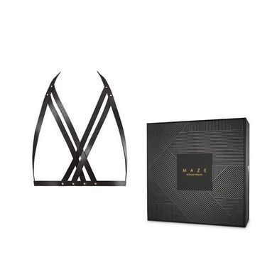 Портупея Bijoux Indiscrets MAZE &mdash; Halter Bra Harness Black
