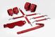 Набор Feral Feelings BDSM Kit 5 Red, наручники, поножи, крестовина, маска, паддл