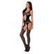 Бодистокинг с имитацией чулок BS057 black