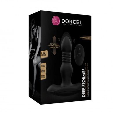 Анальная пробка с вибрацией и пульсацией Dorcel DEEP STORMER