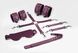 Набор Feral Feelings BDSM Kit 5 Burgundy, наручники, поножи, крестовина, маска, паддл