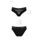 Трусики з широкою гумкою і мереживом Passion PS001 PANTIES black, size M