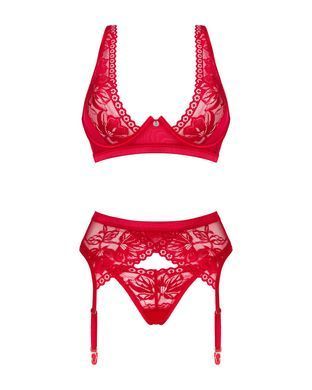 Obsessive Lacelove cupless 3-pcs set M/L
